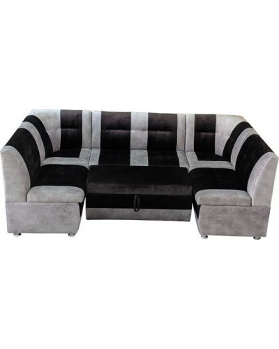 Кухонный угол «КАПРИЗ» дельфин/металлокаретка 210/125/70/h-88см, ИВОлайн