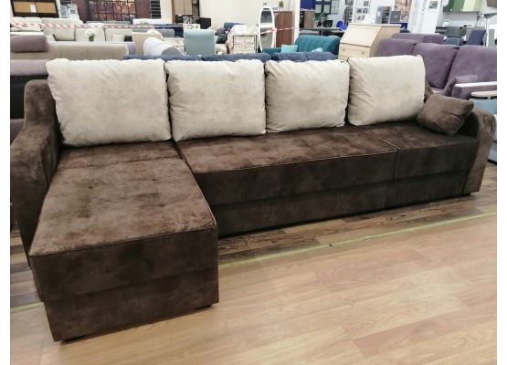 Прямой диван "Оливия-3" тик-так, Карина Мебель