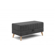 Банкетка "Норд" Вариант 3 Альба темно-серый