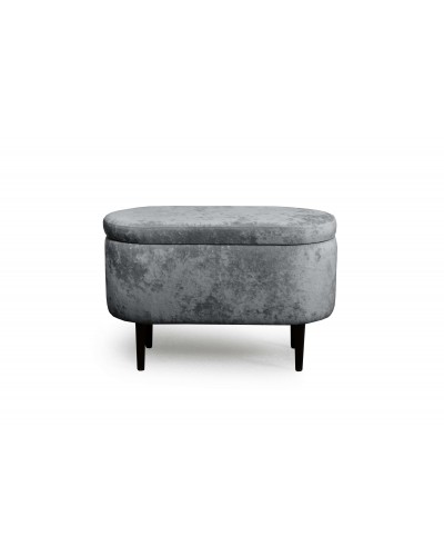 Банкетка "Олаф" с нишей Вариант 3 Тиффани серый, МебельГрад