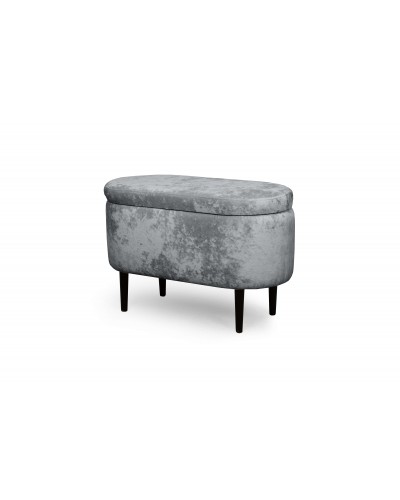 Банкетка "Олаф" с нишей Вариант 3 Тиффани серый, МебельГрад