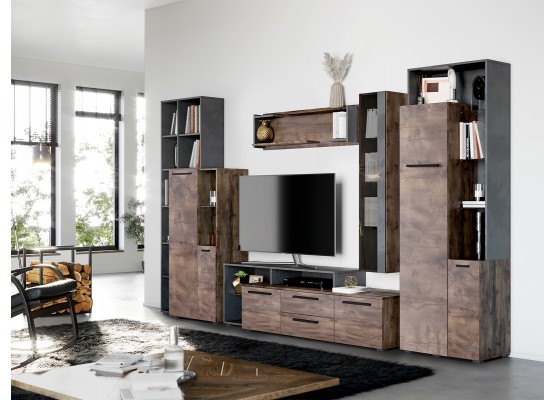 Модульная гостиная "Глазго" композиция #2, МебельГрад