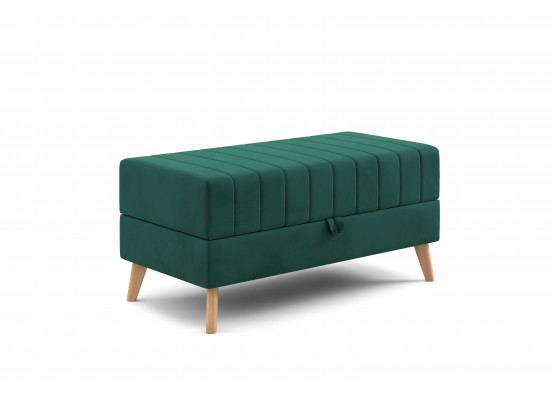 Банкетка "Норд" Вариант 2 Мора зеленый, МебельГрад
