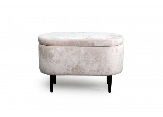 Банкетка "Олаф" с нишей Вариант 1 Тиффани бежевый, МебельГрад