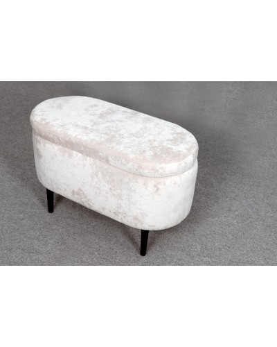 Банкетка "Олаф" с нишей Вариант 1 Тиффани бежевый, МебельГрад