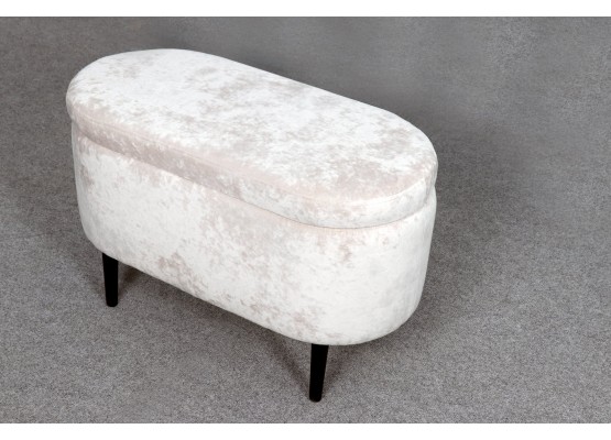 Банкетка "Олаф" с нишей Вариант 1 Тиффани бежевый, МебельГрад