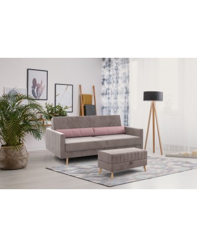 Банкетка "Норд" Вариант 4 Альба мокко, МебельГрад