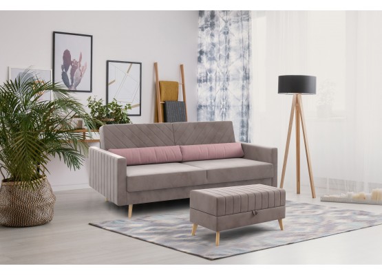 Банкетка "Норд" Вариант 4 Альба мокко, МебельГрад