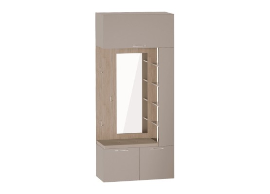 Вешалка с зеркалом "Джерси" прихожая, МебельГрад