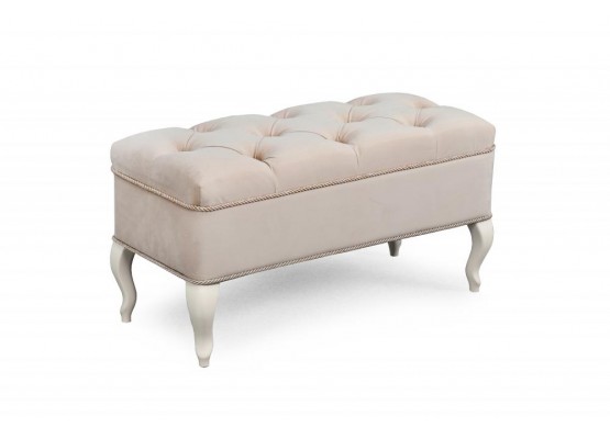 Банкетка №15 Вариант 1 Мора бежевый, МебельГрад