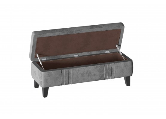 Банкетка "Севилья" Вариант 2 Тиффани серый, МебельГрад