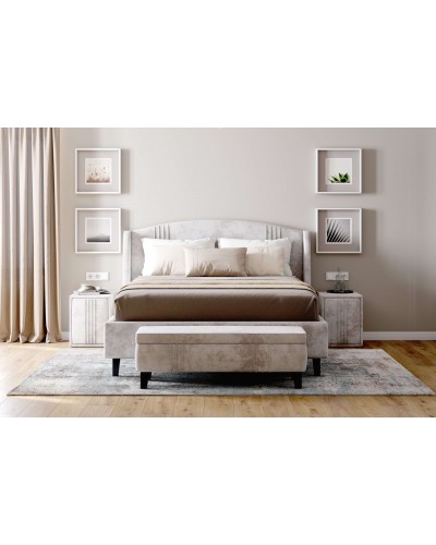 Банкетка "Севилья" Вариант 1 Тиффани бежевый, МебельГрад