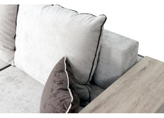 Диван-кровать "Бостон 2400" с функциональными подлокотниками Вариант 1, МебельГрад