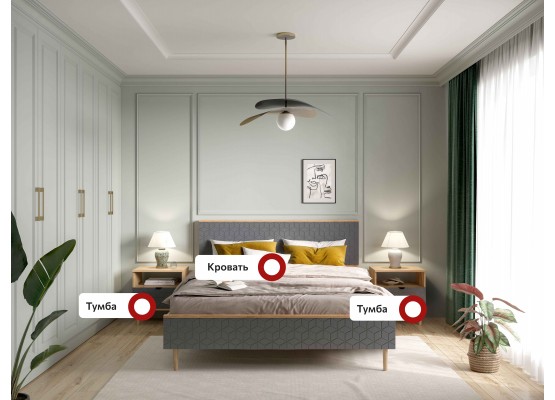 Спальный гарнитур "Денвер" композиция #1, МебельГрад