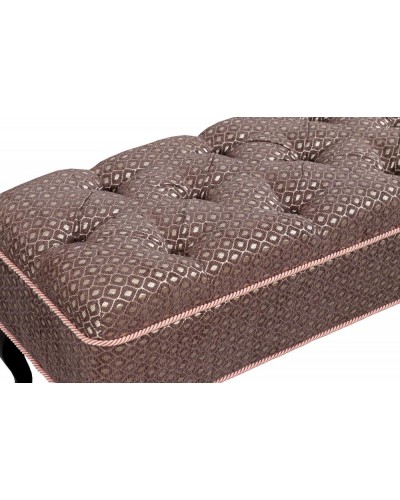 Банкетка №15 Вариант 5 Паола коричневый ромб, МебельГрад