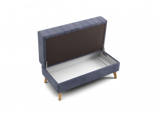 Банкетка "Норд" Вариант 1 Мора деним, МебельГрад