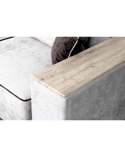 Диван-кровать угловой "Бостон" с функциональными подлокотниками Вариант 2, МебельГрад