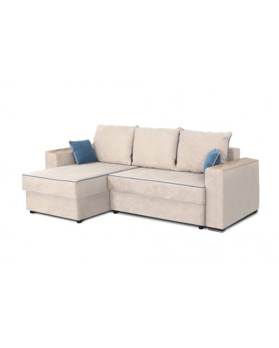 Диван-кровать угловой "Бостон" с функциональными подлокотниками Вариант 2, МебельГрад