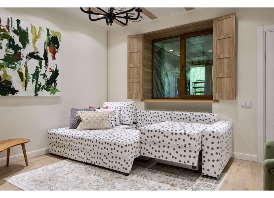 Диван-кровать угловой "Неаполь 2" Вариант 5 Левый, МебельГрад