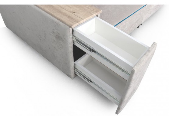 Диван-кровать "Бостон 2400" с функциональными подлокотниками Вариант 2, МебельГрад