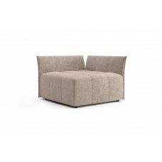 Пуф большой со спинкой и боковиной "Торонто" Вариант 1 Торонто бежевый