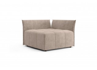 Пуф большой со спинкой и боковиной "Торонто" Вариант 1 Торонто бежевый