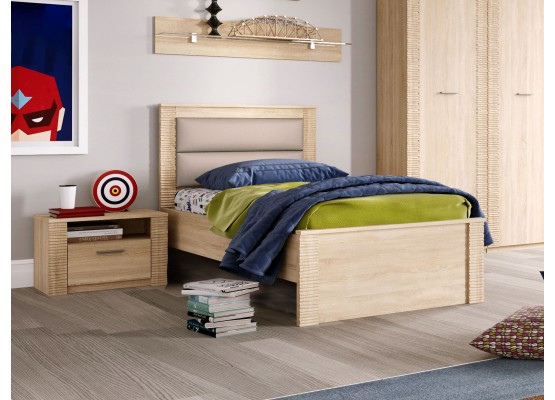 Гарнитур для молодёжной комнаты "Элана" композиция #1 Дуб Сонома, МебельГрад