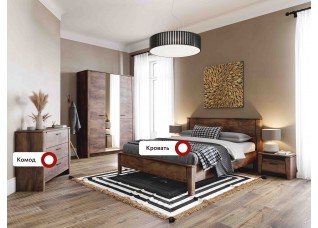 Спальный гарнитур "Мальта" композиция #2 Таксония