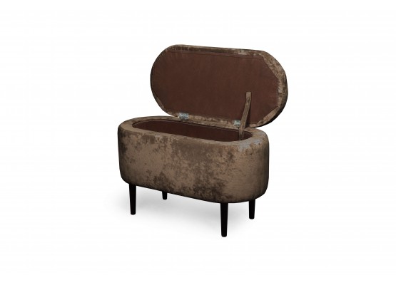 Банкетка "Олаф" с нишей Вариант 2 Тиффани коричневый, МебельГрад