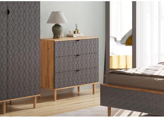 Комод 3 ящ "Денвер" спальня, МебельГрад