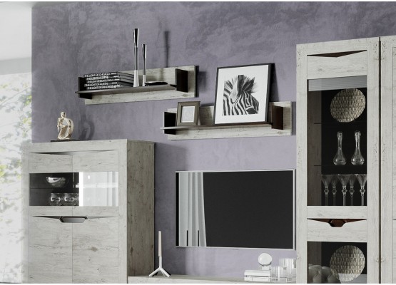 Модульная гостиная "Соренто" композиция #2 Дуб бонифаций, МебельГрад