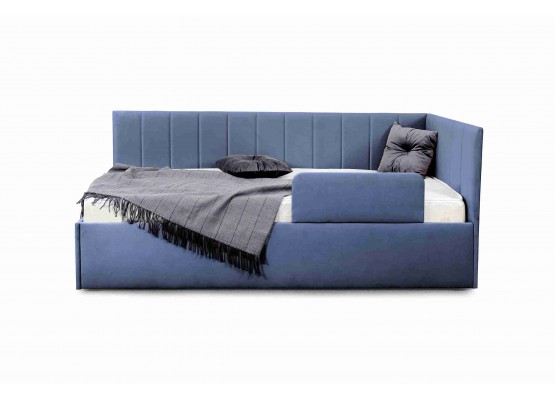 Кровать "Хеппи" Вариант 1 Мора деним, МебельГрад