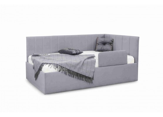 Кровать "Хеппи" Вариант 2 Мора серый, МебельГрад