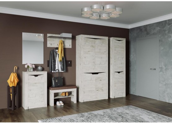 Шкаф однодверный "Соренто" прихожая Дуб бонифаций, МебельГрад