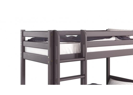 Вариант 9 Двухъярусная кровать "Соня" с прямой лестницей Лаванда, МебельГрад