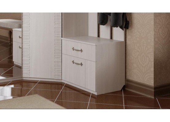 Вешалка "Элана" прихожая Бодега белая, МебельГрад