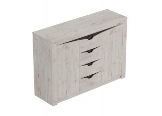 Тумба с 4 ящиками и 2 дверцами "Соренто" спальня Дуб бонифаций