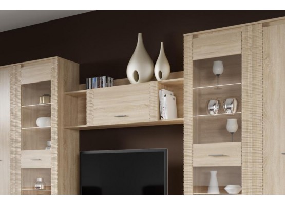 Полка закрытая "Элана" гостиная Дуб сонома, МебельГрад