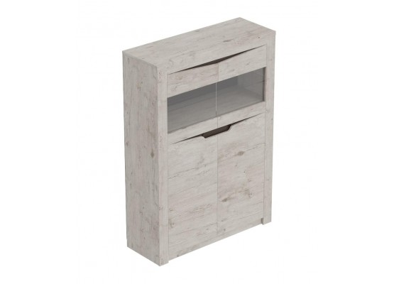 Шкаф двухдверный "Соренто" гостиная Дуб Бонифаций, МебельГрад