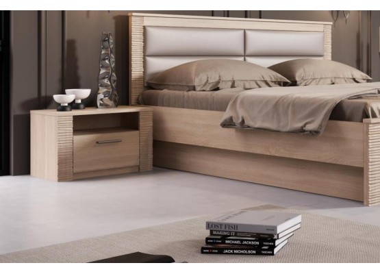 Тумба прикроватная "Элана" спальня Дуб сонома, МебельГрад