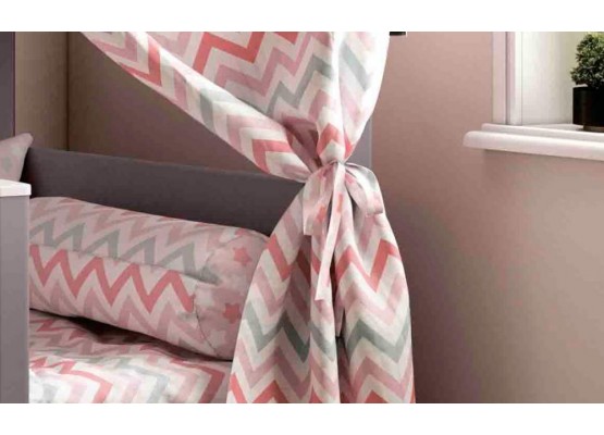 Балдахин для кровати с надстройкой "Соня" Коралловый, МебельГрад