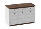 Тумба 3 дв. 3 ящ. спальня "Даллас", МебельГрад