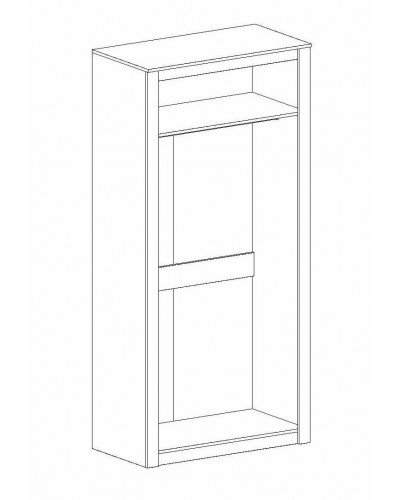 Шкаф 2 дв спальня "Даллас" - 1