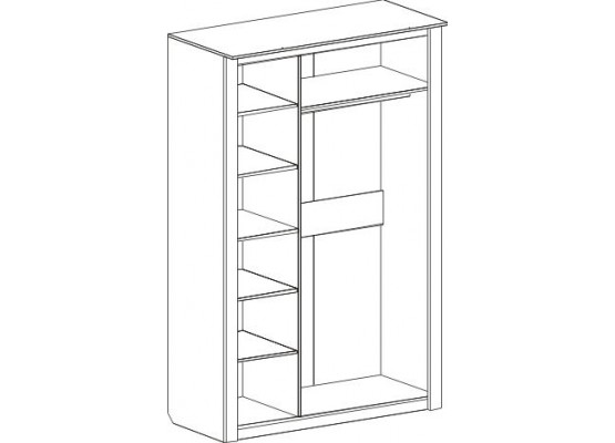 Шкаф трехдверный "Элана" спальня Дуб сонома, МебельГрад