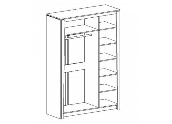 Шкаф трехдверный "Мальта" спальня Таксония, МебельГрад