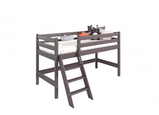 Вариант 12 Низкая кровать"Соня" с наклонной лестницей Лаванда, МебельГрад