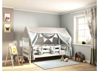 Балдахин для кровати с надстройкой "Соня" Небесный