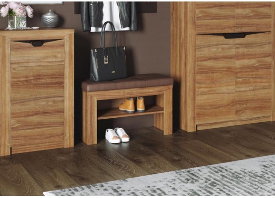 Тумба открытая "Соренто" прихожая Дуб стирлинг, МебельГрад