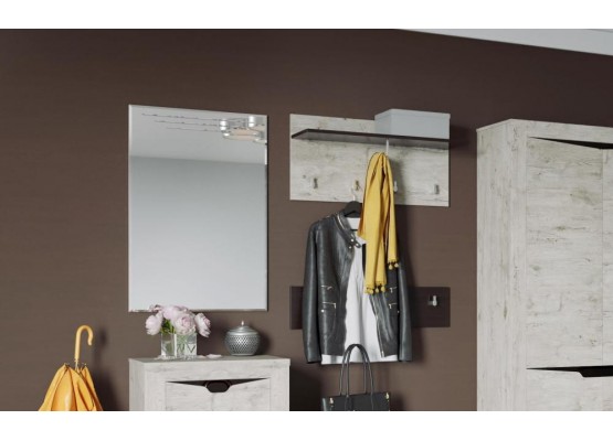 Зеркало "Соренто" прихожая Дуб бонифаций, МебельГрад