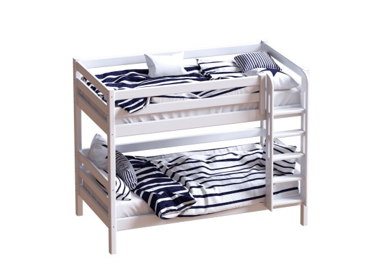 Кровать "Авалон" двухъярусная с прямой лестницей, МебельГрад